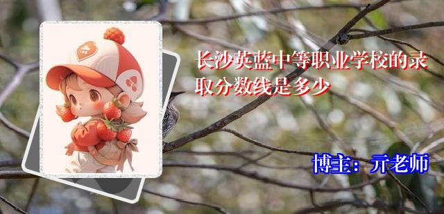 长沙英蓝中等职业学校的录取分数线是多少