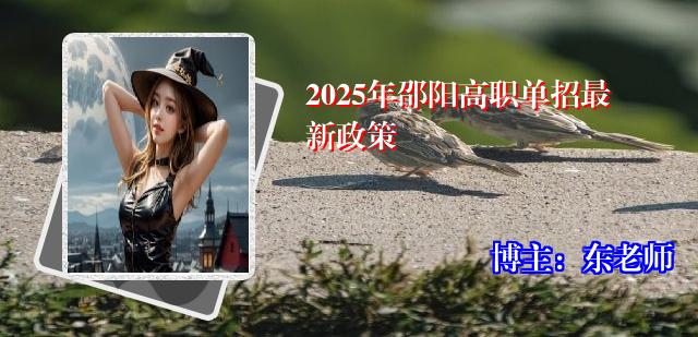 2025年邵阳高职单招最新政策