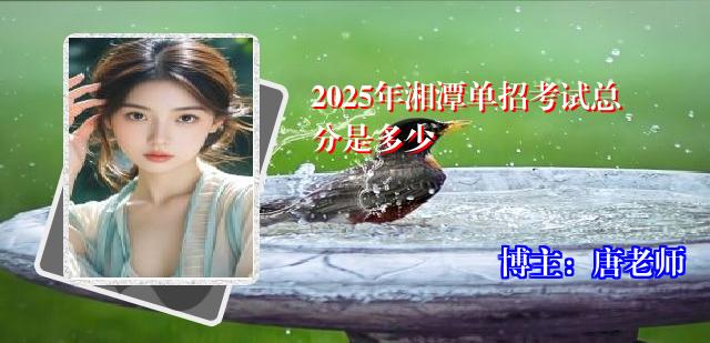 2025年湘潭单招考试总分是多少