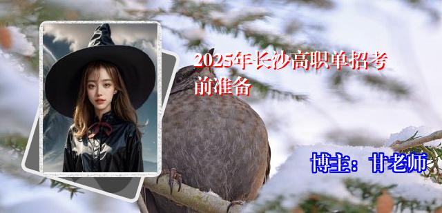 2025年长沙高职单招考前准备