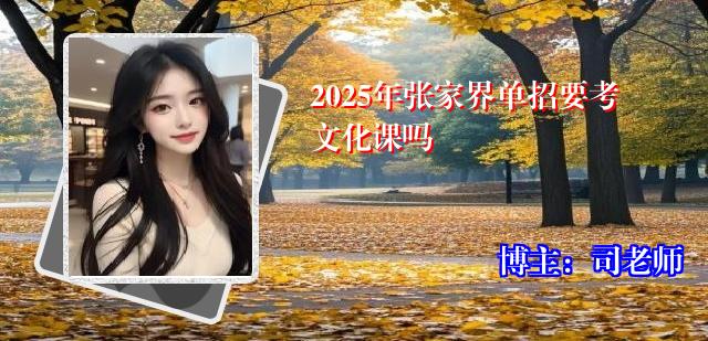 2025年张家界单招要考文化课吗
