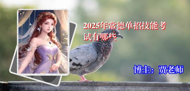 2025年常德单招技能考试有哪些