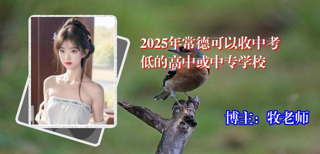 2025年常德可以收中考低的高中或中专学校