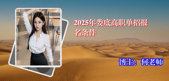 2025年娄底高职单招报名条件