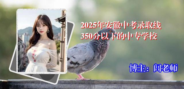 2025年安徽中考录取线350分以下的中专学校