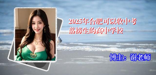 2025年合肥可以收中考落榜生的高中学校