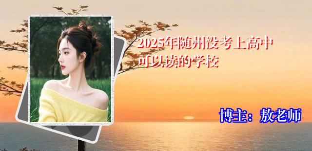 2025年随州没考上高中可以读的学校