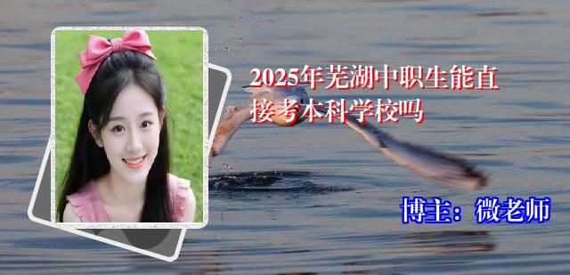 2025年芜湖中职生能直接考本科学校吗