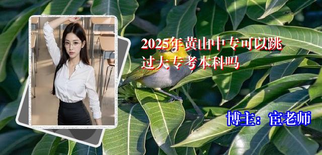 2025年黄山中专可以跳过大专考本科吗
