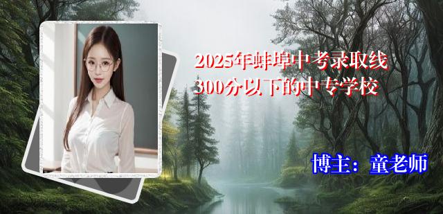 2025年蚌埠中考录取线300分以下的中专学校