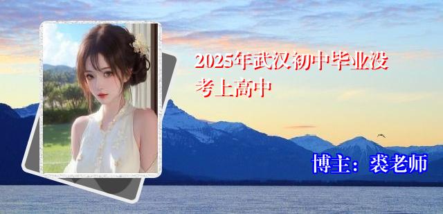 2025年武汉初中毕业没考上高中
