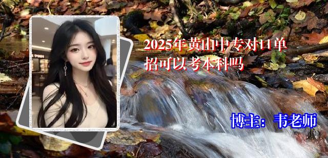 2025年黄山中专对口单招可以考本科吗