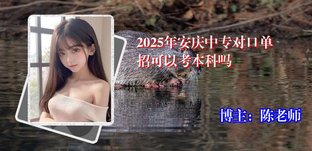 2025年安庆中专对口单招可以考本科吗