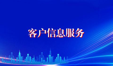 客户信息服务