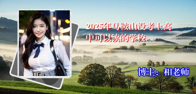 2025年马鞍山没考上高中可以读的学校