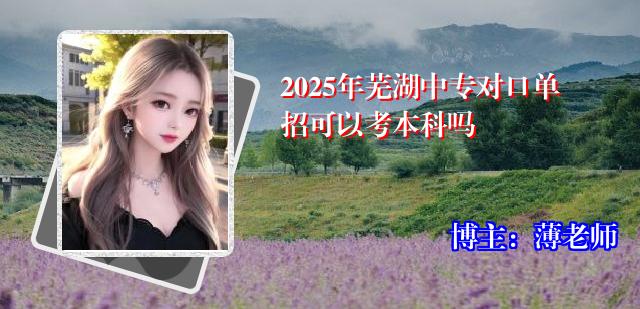 2025年芜湖中专对口单招可以考本科吗
