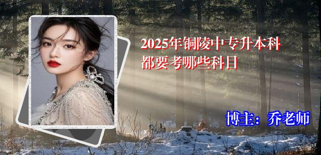 2025年铜陵中专升本科都要考哪些科目