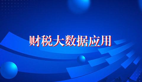 财税大数据应用