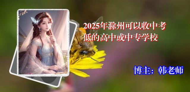 2025年滁州可以收中考低的高中或中专学校