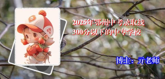 2025年鄂州中考录取线300分以下的中专学校
