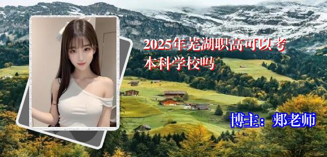 2025年芜湖职高可以考本科学校吗