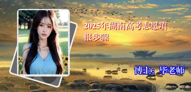 2025年湖南高考志愿填报步骤