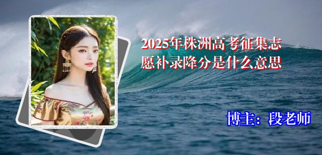 2025年株洲高考征集志愿补录降分是什么意思