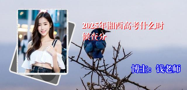 2025年湘西高考什么时候查分