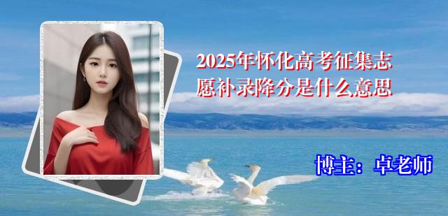 2025年怀化高考征集志愿补录降分是什么意思