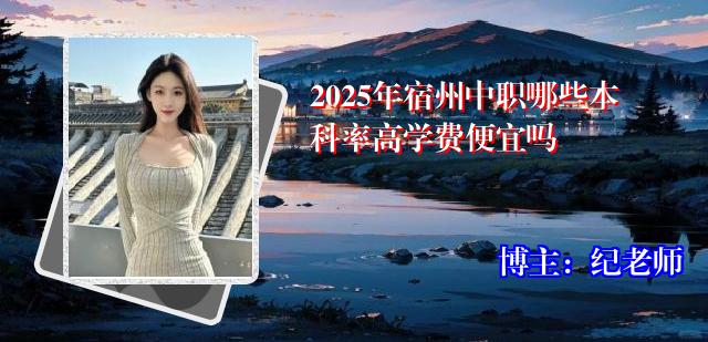 2025年宿州中职哪些本科率高学费便宜吗