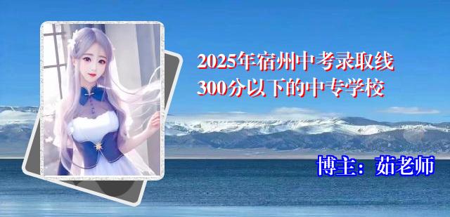 2025年宿州中考录取线300分以下的中专学校