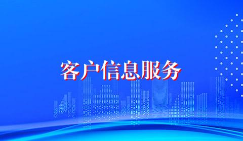 客户信息服务