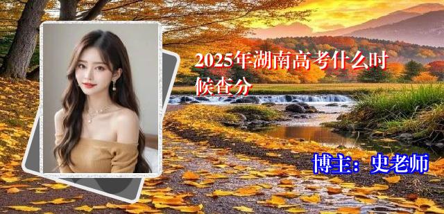 2025年湖南高考什么时候查分