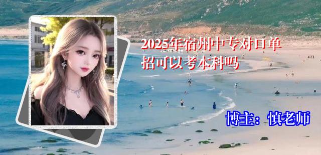 2025年宿州中专对口单招可以考本科吗