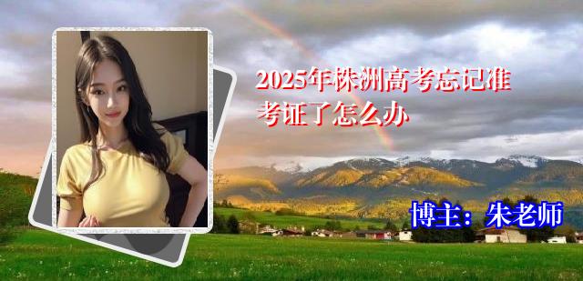 2025年株洲高考忘记准考证了怎么办