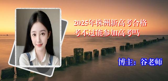 2025年株洲新高考合格考不过能参加高考吗