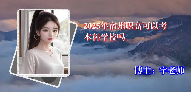 2025年宿州职高可以考本科学校吗