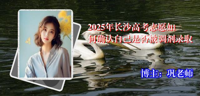 2025年长沙高考志愿如何确认自己是否被调剂录取