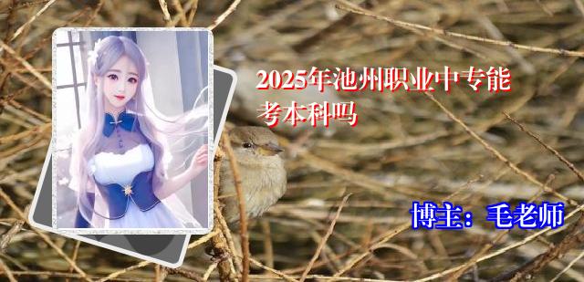 2025年池州职业中专能考本科吗