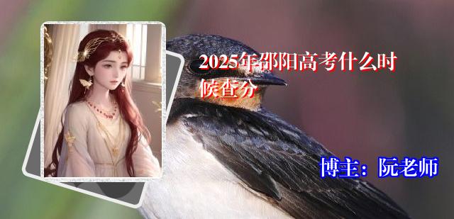 2025年邵阳高考什么时候查分
