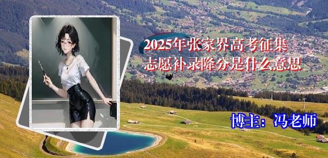 2025年张家界高考征集志愿补录降分是什么意思