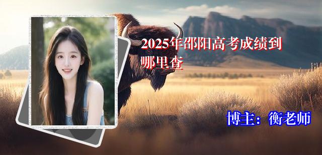 2025年邵阳高考成绩到哪里查