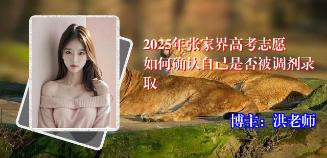 2025年张家界高考志愿如何确认自己是否被调剂录取