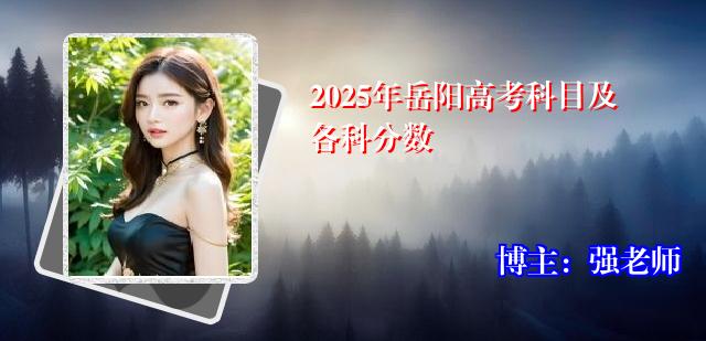 2025年岳阳高考科目及各科分数