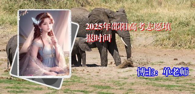2025年邵阳高考志愿填报时间