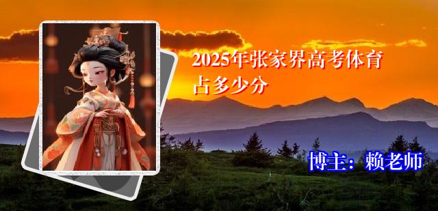 2025年张家界高考体育占多少分
