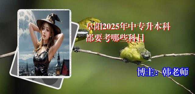 阜阳2025年中专升本科都要考哪些科目