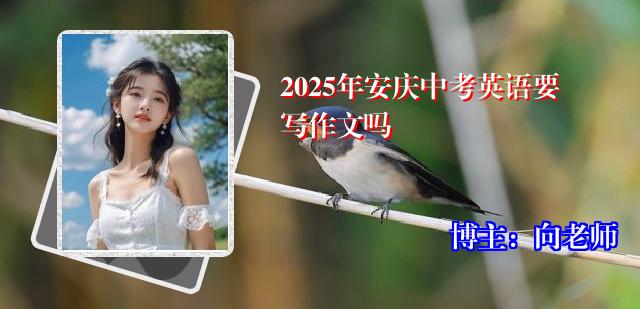 2025年安庆中考英语要写作文吗