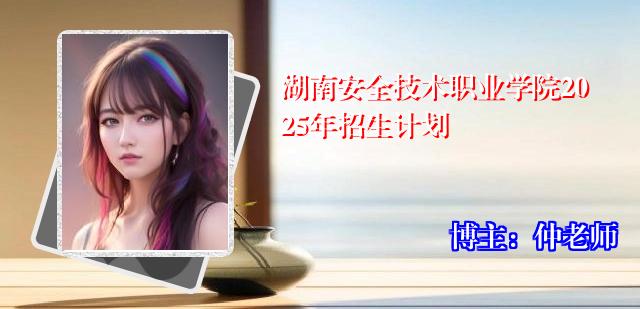 湖南安全技术职业学院2025年招生计划