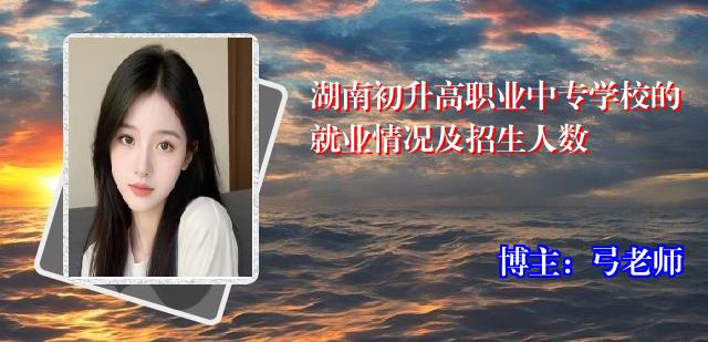 湖南初升高职业中专学校的就业情况及招生人数
